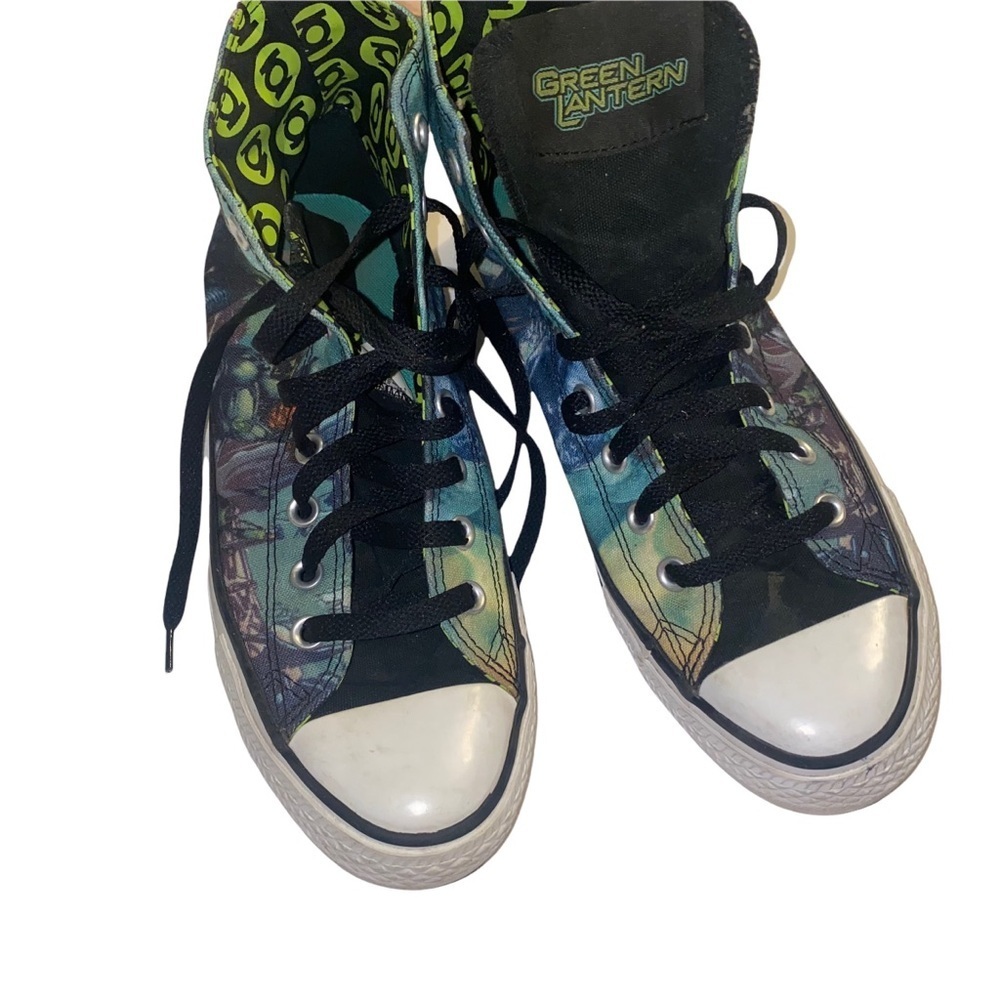 Converse Green Lantern DC Comics Chuck Taylor Sneakers size men 9 or women 11 - Picture 3 of 6
